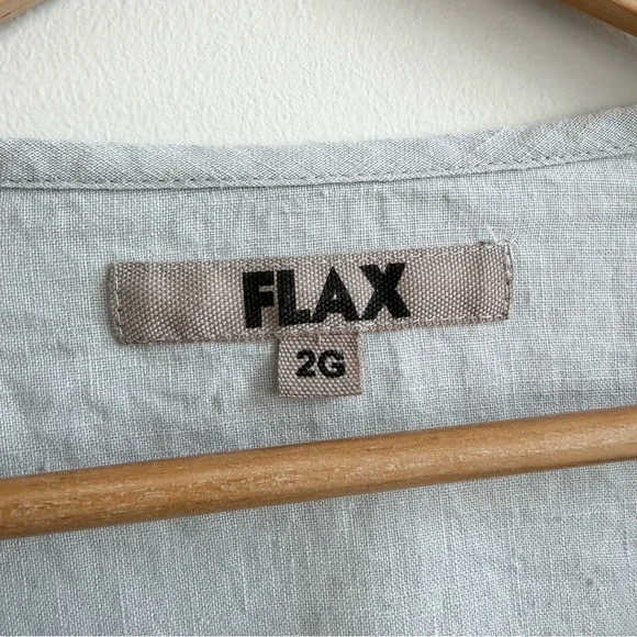 FLAX • Linen Button-Front Top - Picture 7 of 10
